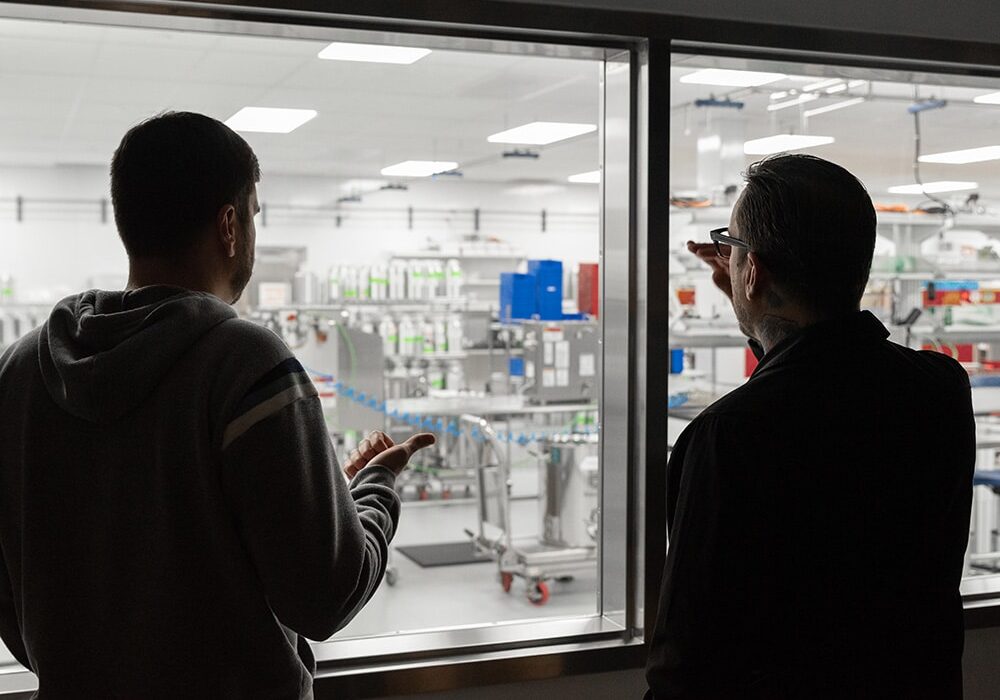 True Terpenes lab seen through the conference room